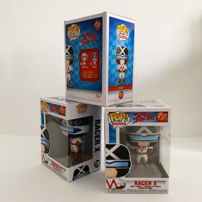Racer X Funko Pops at Happy Clam Gifts