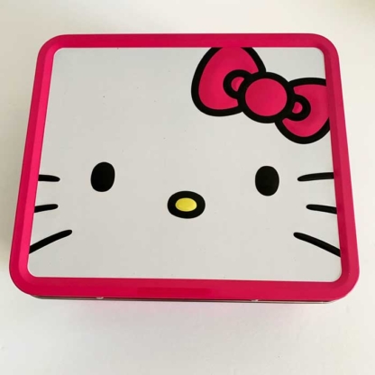 Loungefly Collectible Metal Lunchbox Hello Kitty Big Face front - Happy Clam Gifts