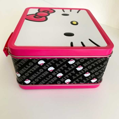 Loungefly Collectible Metal Lunchbox Hello Kitty Big Face left side - Happy Clam Gifts