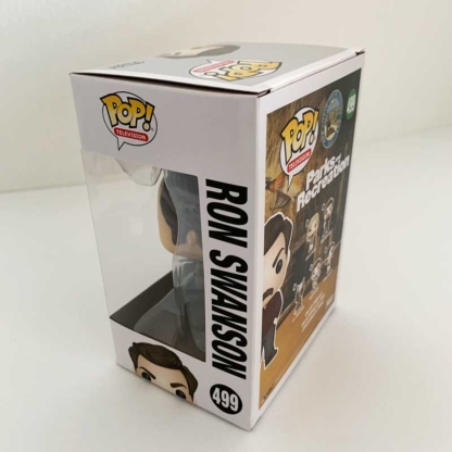Ron Swanson Parks and Recreation Funko Pop back left - Happy Clam Gifts