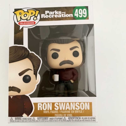 Ron Swanson Parks and Recreation Funko Pop front - Happy Clam Gifts