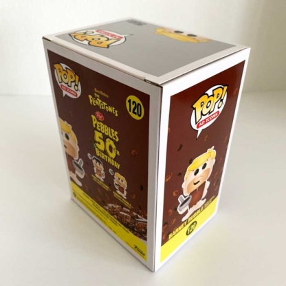 Barney Rubble With Cocoa Pebbles Cereal Funko Pop back - Happy Clam GIfts