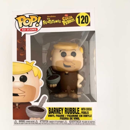 Barney Rubble With Cocoa Pebbles Cereal Funko Pop front - Happy Clam GIfts