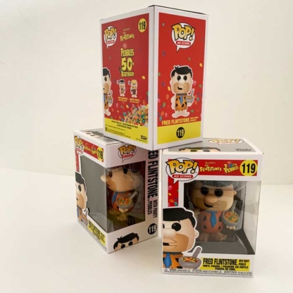 Fred Flintstone With Fruity Pebbles Cereal The Flintstones Funko Pops at Happy Clam Gifts