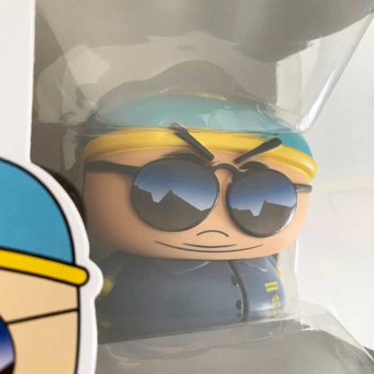 Officer Cartman South Park Funko Pop closeup - Happy Clam Gifts